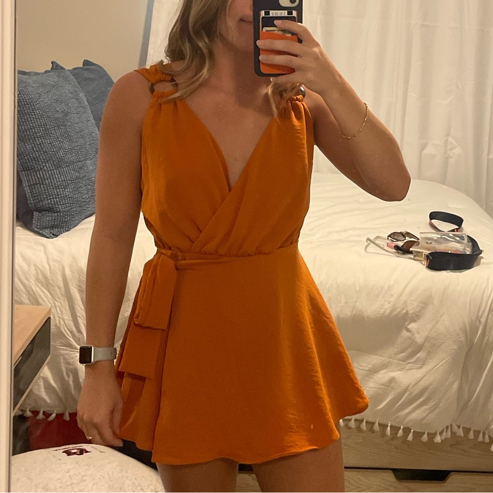 Orange Romper